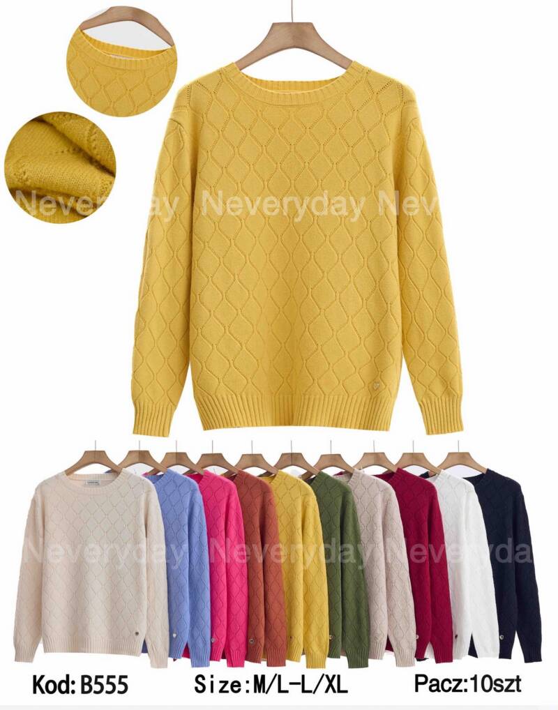 Swetry damskie Roz M/L-L-XL, Mix Kolor Paczka 10 szt
